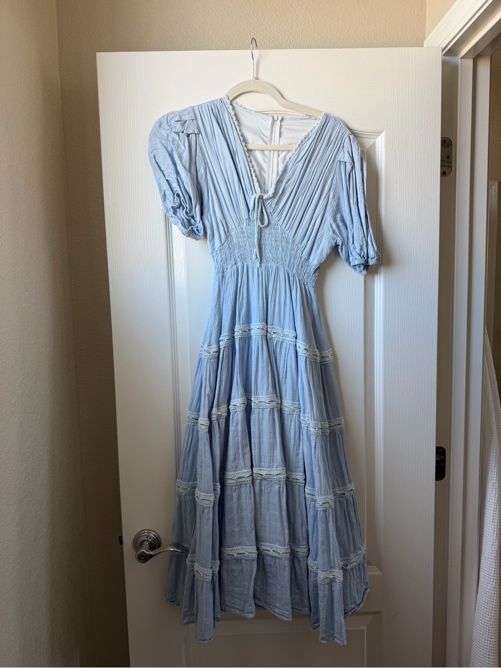 Chicwish Tiered Midi Dress with Smocked Waist